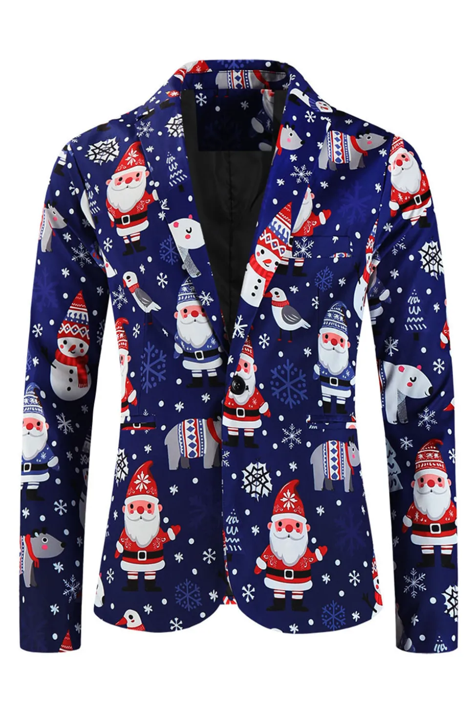 Papai Noel da Marinha terno masculino de 3 peças para o Natal