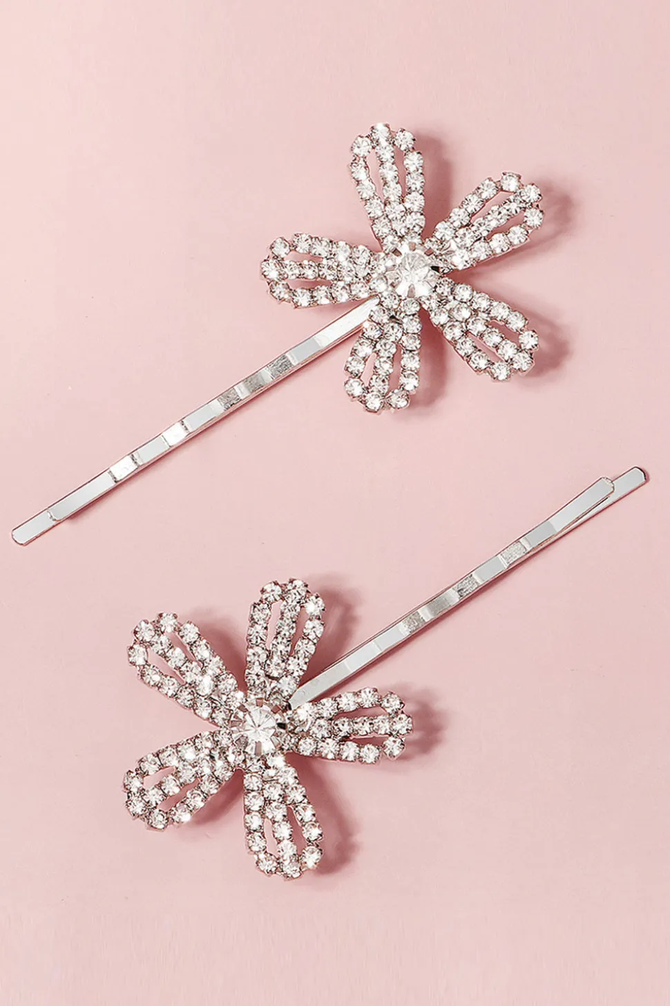 2pcs flor em forma de noiva bangs hairpins