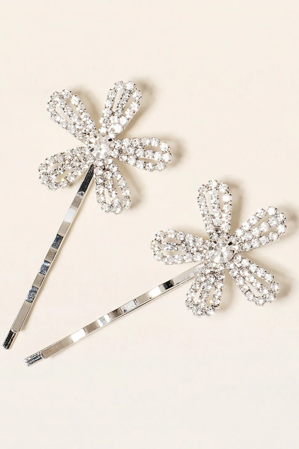 2pcs flor em forma de noiva bangs hairpins