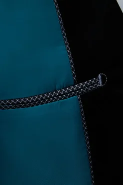 Peacock Green 2 Peças Jacquard Xale Lapela Ternos Masculinos