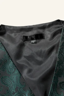 Peito Único Slim Fit Colete de Fato