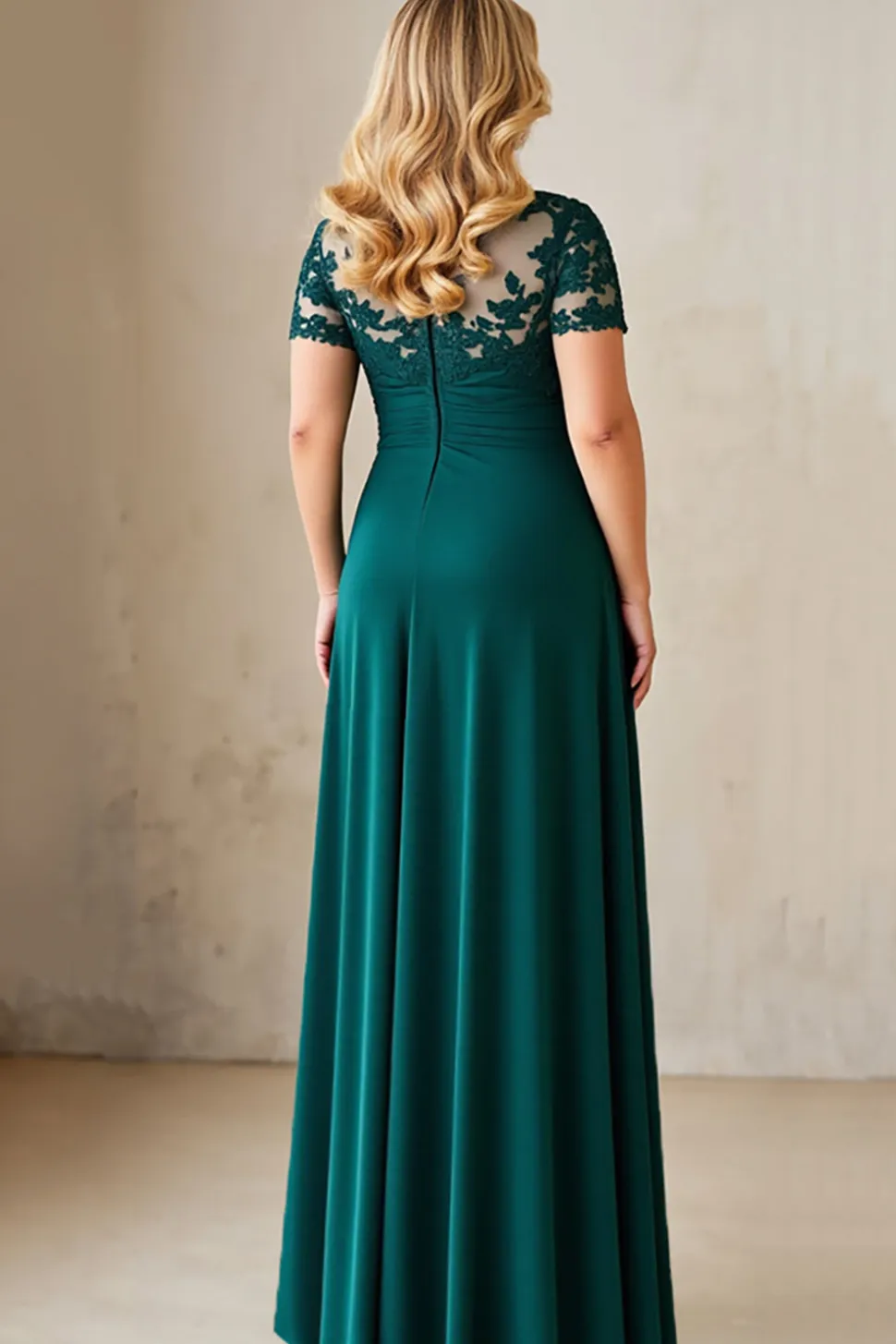 Pinheiro Linha-A Tamanhos Grandes Chiffon Longos Vestido Mae Noiva