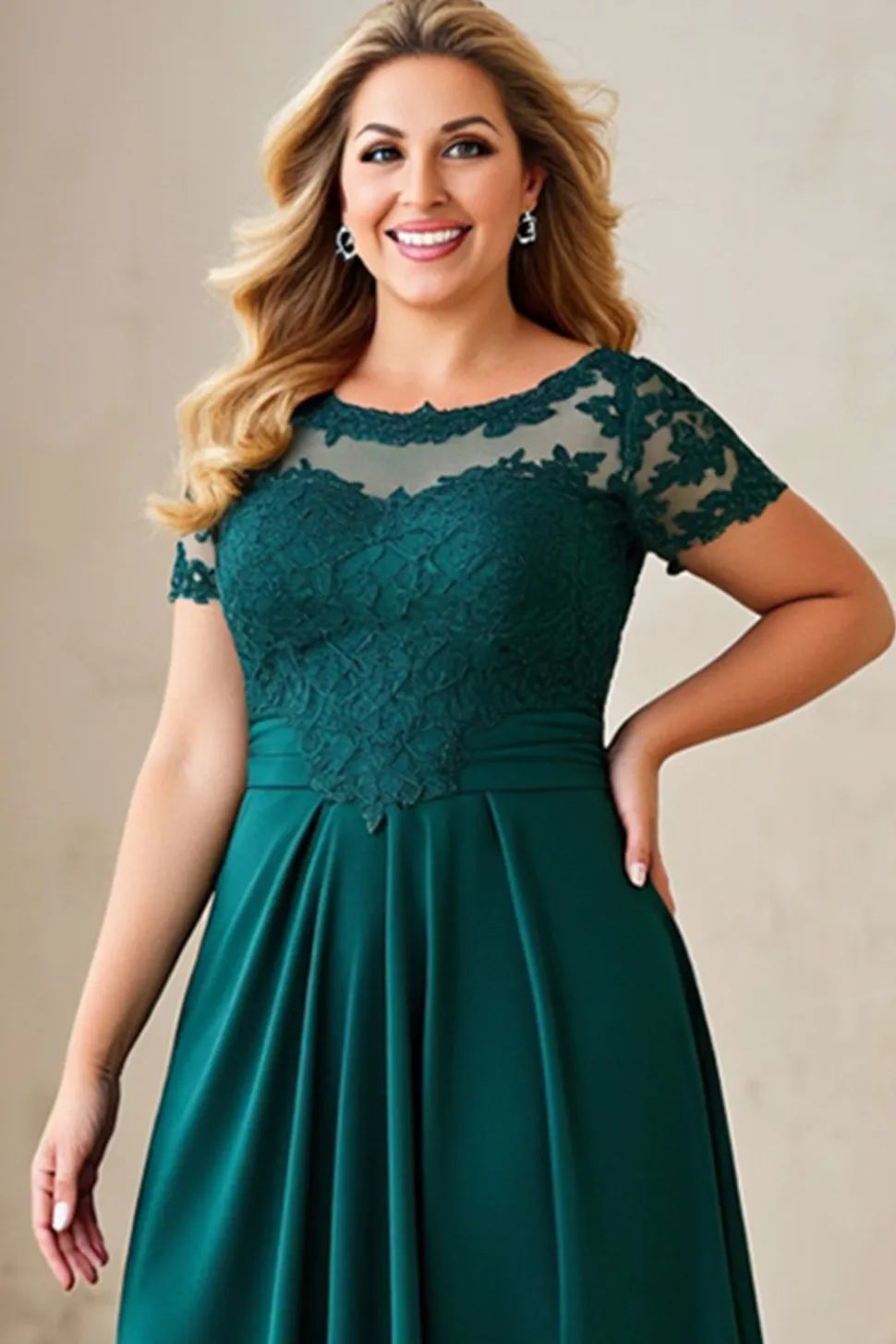 Pinheiro Linha-A Tamanhos Grandes Chiffon Longos Vestido Mae Noiva