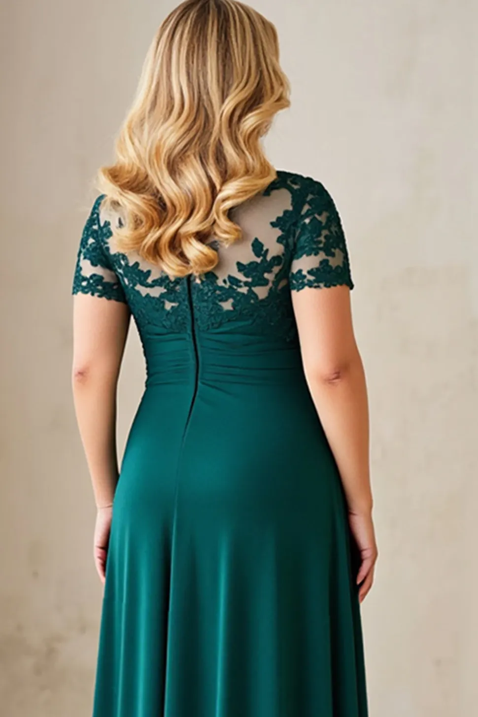 Pinheiro Linha-A Tamanhos Grandes Chiffon Longos Vestido Mae Noiva