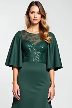 Pinheiro Renda Bodycon Midi Vestido Mae Noiva