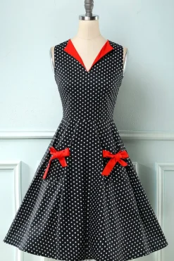 Polka Dots 1950 Swing Dress