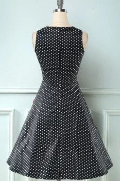 Polka Dots 1950 Swing Dress