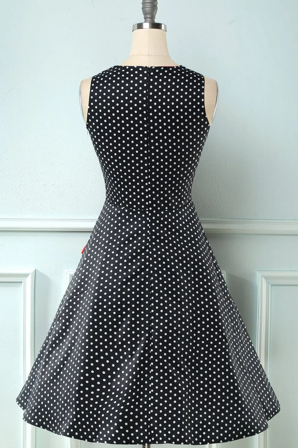Polka Dots 1950 Swing Dress