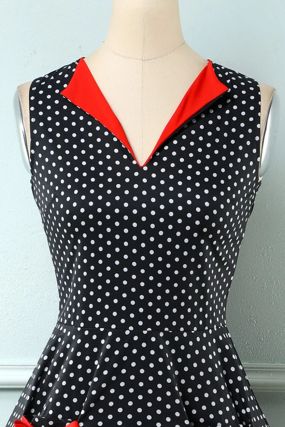 Polka Dots 1950 Swing Dress
