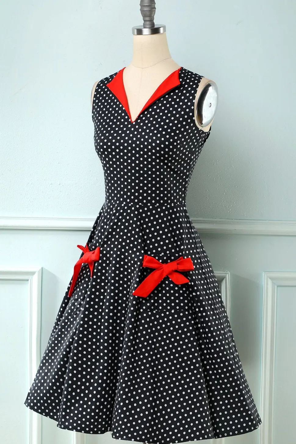 Polka Dots 1950 Swing Dress