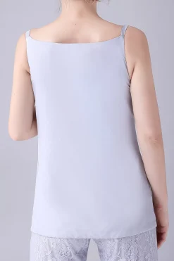 Prata 3 Peças Mangas Longas Mãe da Noiva Pant Suits