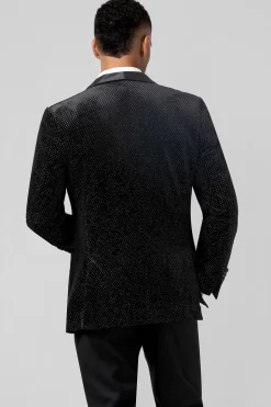 Preto 3 peças xaile lapela um botão ternos de casamento masculino
