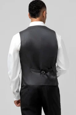 Preto 3 peças xaile lapela um botão ternos de casamento masculino