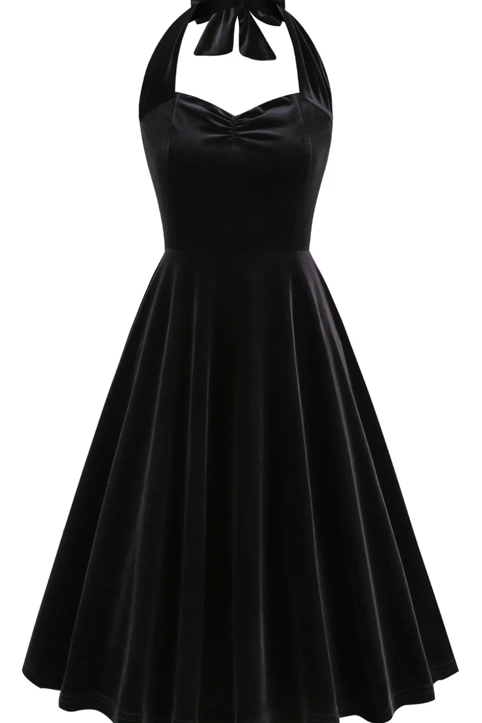 Preto A Line Spaghetti Correias Vestido Vintage Curto