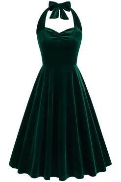 Preto A Line Spaghetti Correias Vestido Vintage Curto
