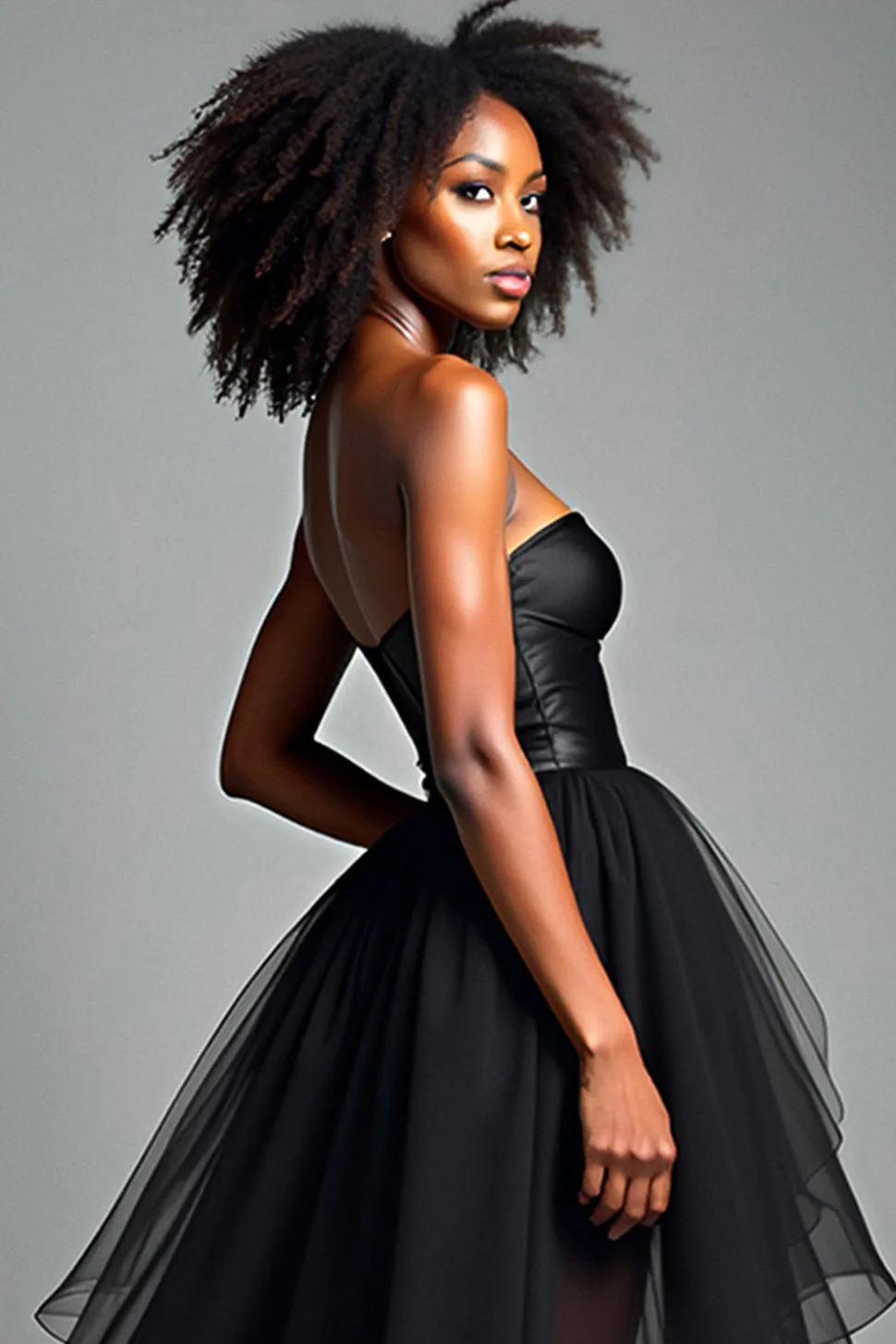 Preto A Line Sweetheart High-Low Vestido Formal