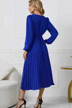 Preto A-Line Wrap Mangas Longas Vestido de Festa Longo