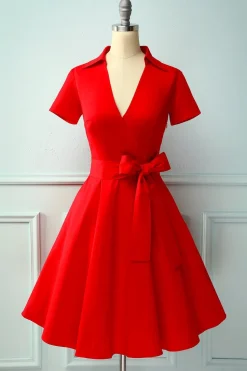 Preto Bolinhas Vestido Vintage