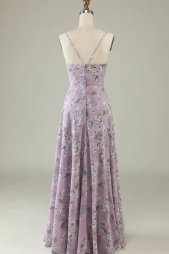 Preto Branco Flor Boho Chiffon Vestido Madrinha