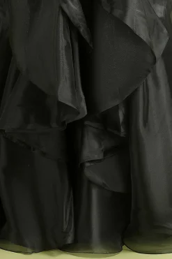 Preto Decote Em Coração De Baile/Princesa Longos Vestido De Baile