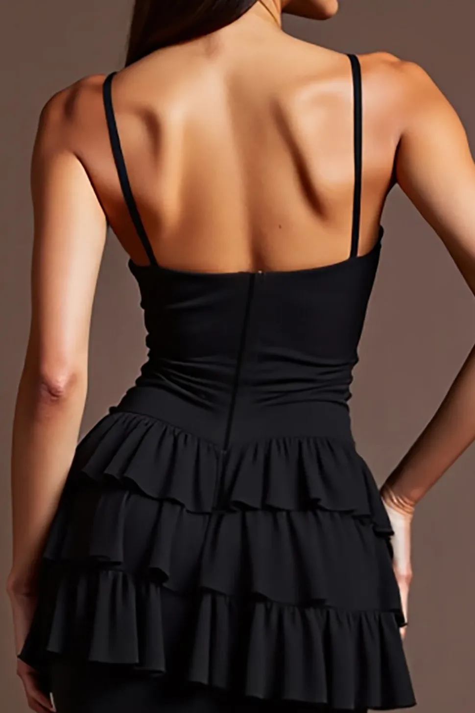 Preto Decote em V Trompete/sereia Longos Vestido Cerimónia com Fenda