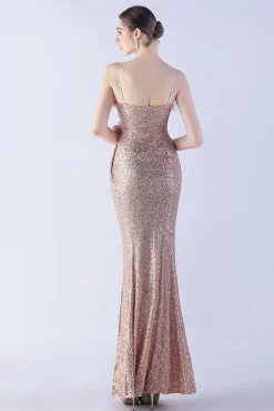 Preto Esparguete Alças Bainha Lantejoulas Vestido Formal com Pena