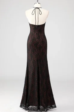 Preto Esparguete Correias Esparguete Alças Vestido Formal