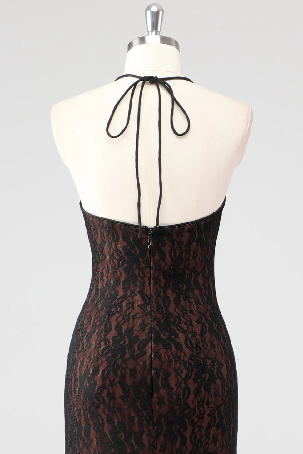 Preto Esparguete Correias Esparguete Alças Vestido Formal