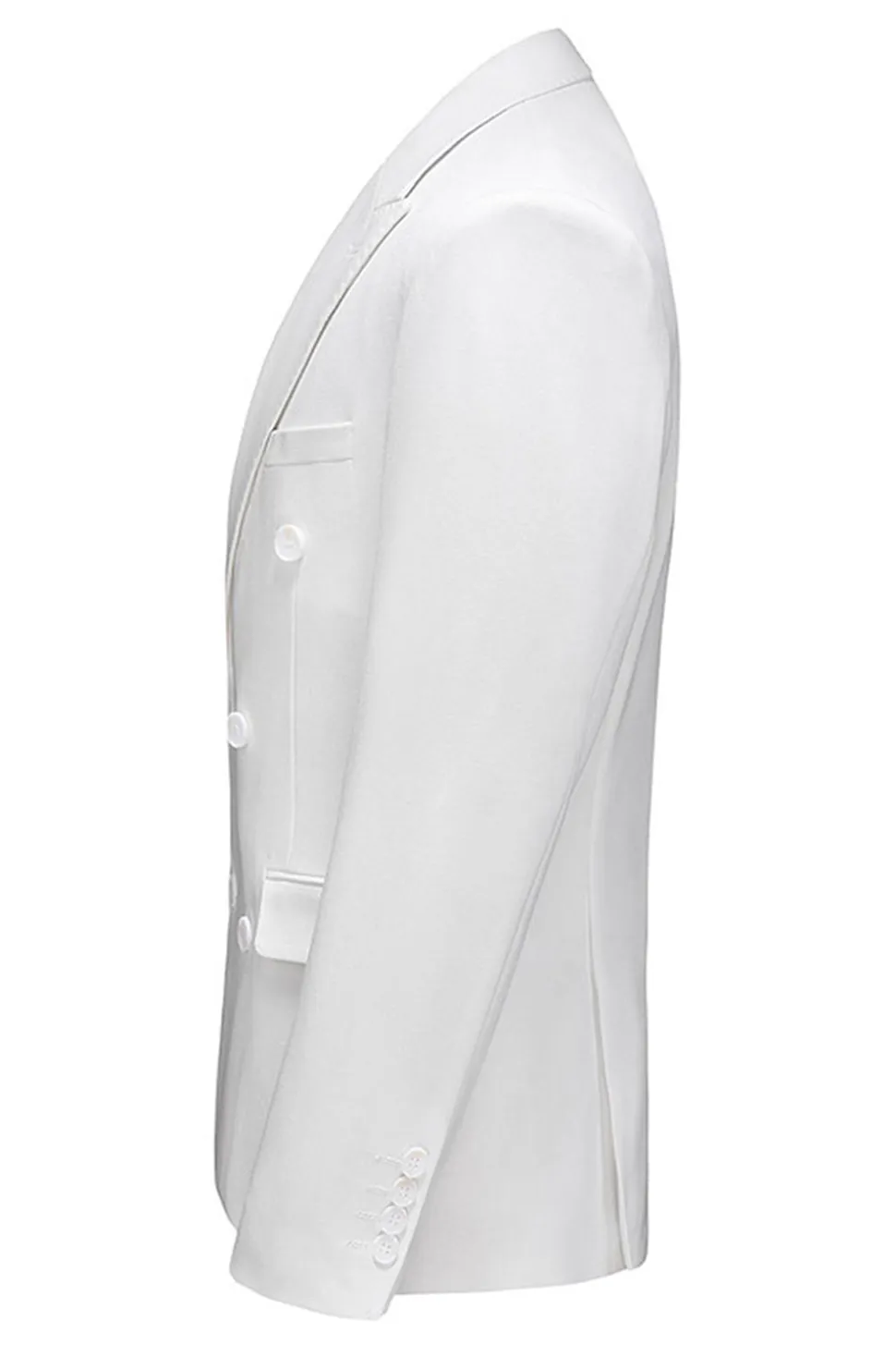 Preto Peaked Lapela 3 Peças Cetim Masculino Prom Suits