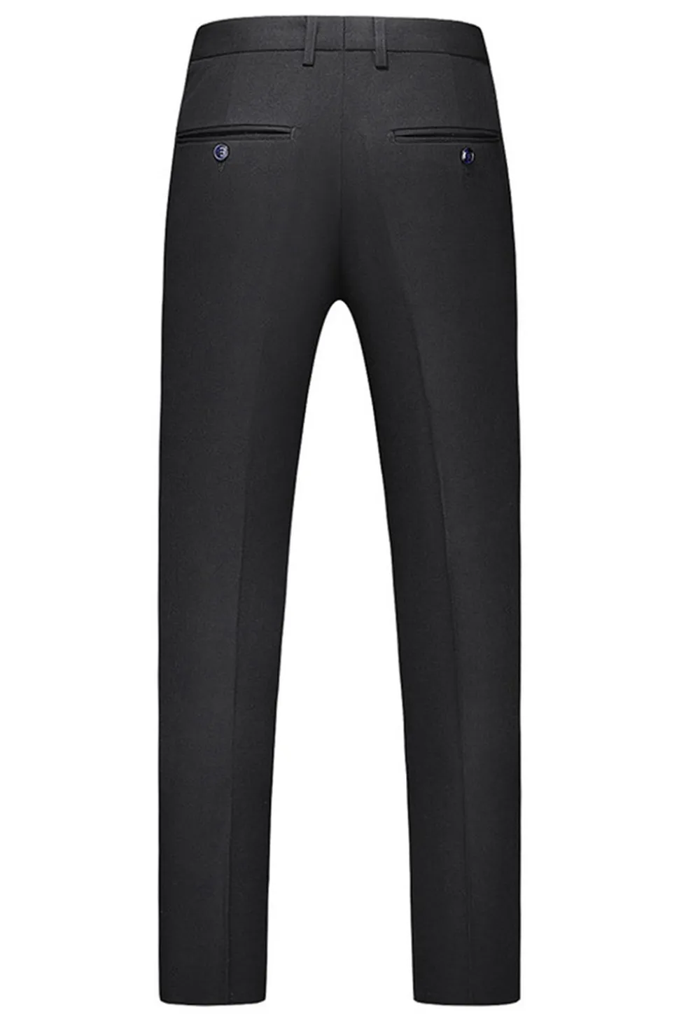Preto Peaked Lapela 3 Peças Cetim Masculino Prom Suits