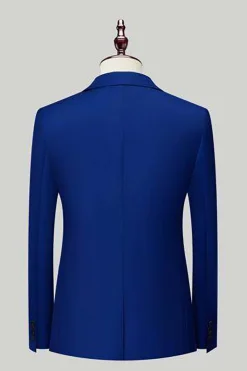 Preto 3-Piece One Button Prom Suits