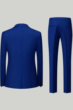 Preto 3-Piece One Button Prom Suits