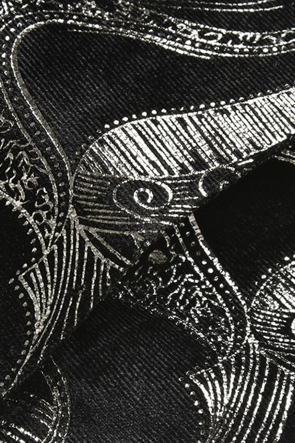 Preto Prata Xale Lapela Fatos Masculinos Impressos