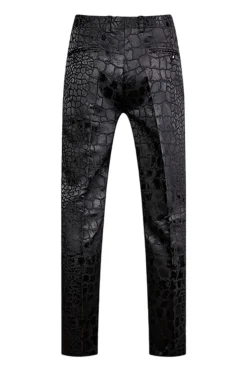 Preto Textura Pico Lapela 2 Peças Prom Suits