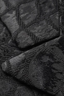 Preto Textura Pico Lapela 2 Peças Prom Suits