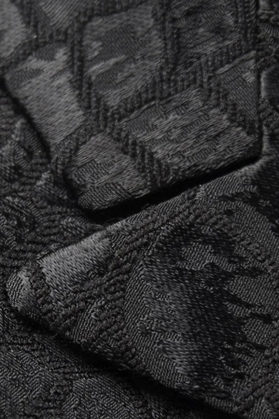 Preto Textura Pico Lapela 2 Peças Prom Suits