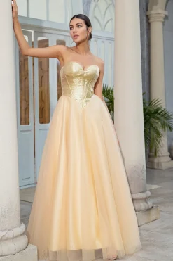 Princesa A Linha Querida Vestido longo baile de finalistas