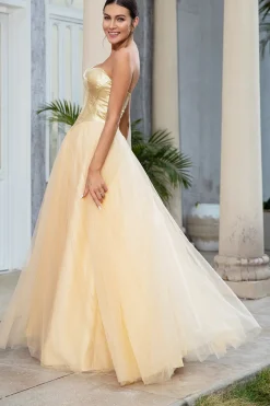 Princesa A Linha Querida Vestido longo baile de finalistas