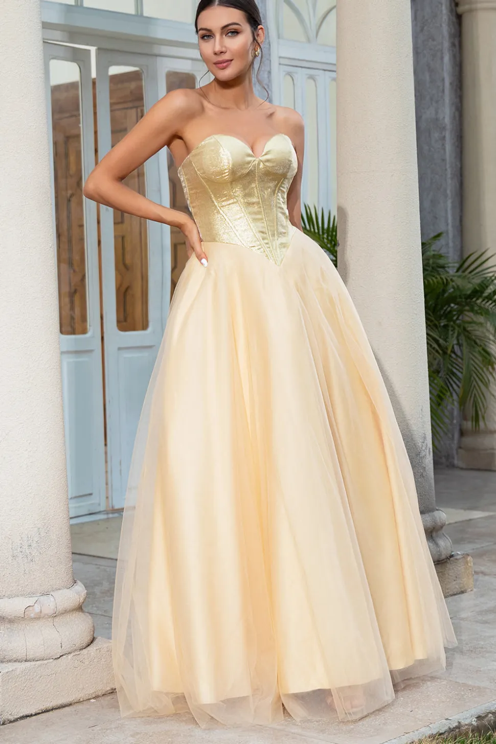 Princesa A Linha Querida Vestido longo baile de finalistas