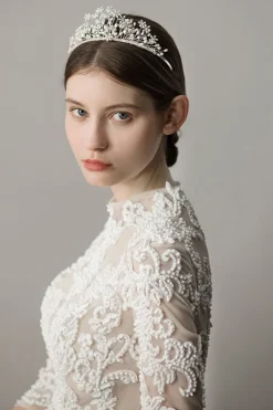 Pérola Snowflake Flower Bridal Crown