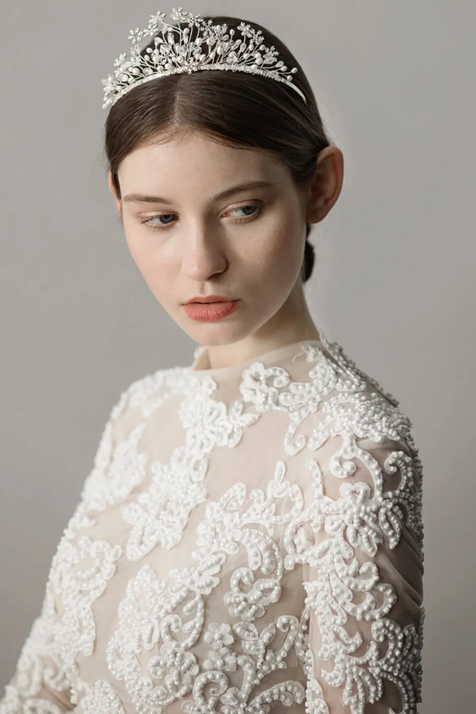 Pérola Snowflake Flower Bridal Crown