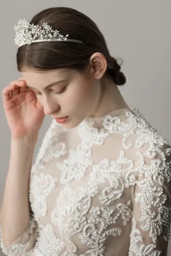 Pérola Snowflake Flower Bridal Crown