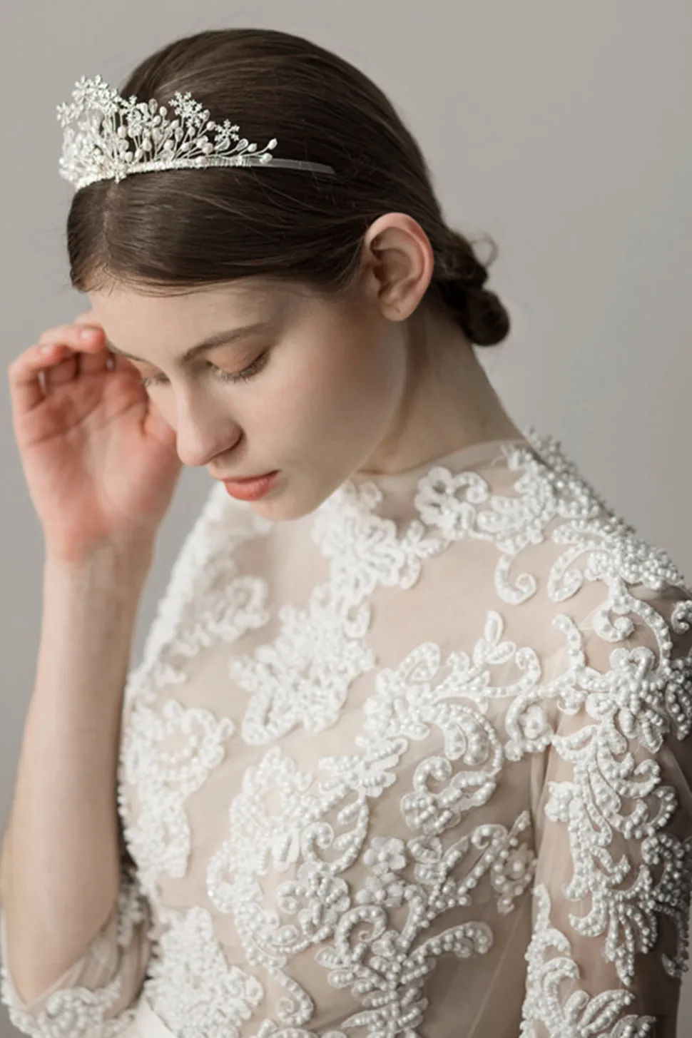 Pérola Snowflake Flower Bridal Crown