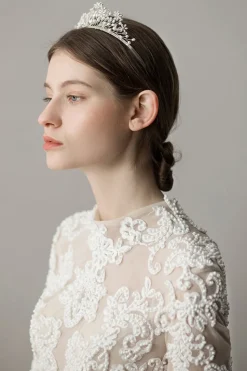 Pérola Snowflake Flower Bridal Crown