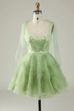 Púrpura A Line Vestido Cocktail Sem Mangas