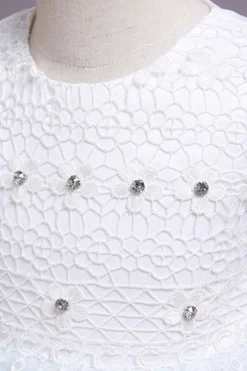 Púrpura Sem Mangas Vestido de Menina