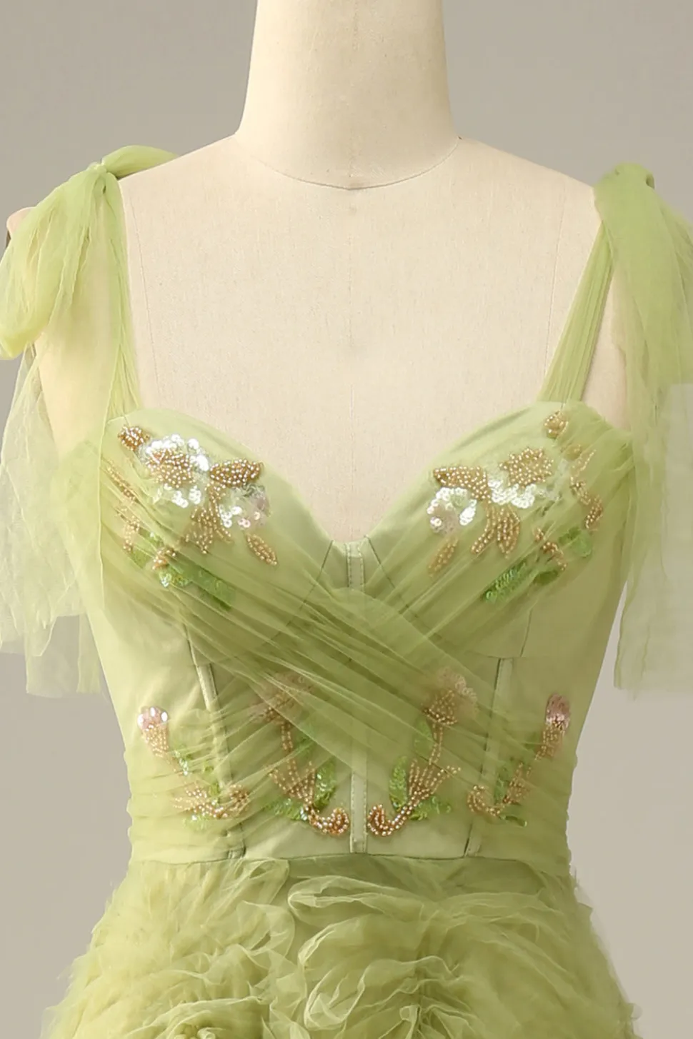 Púrpura Vestido de Festa Com Bordado