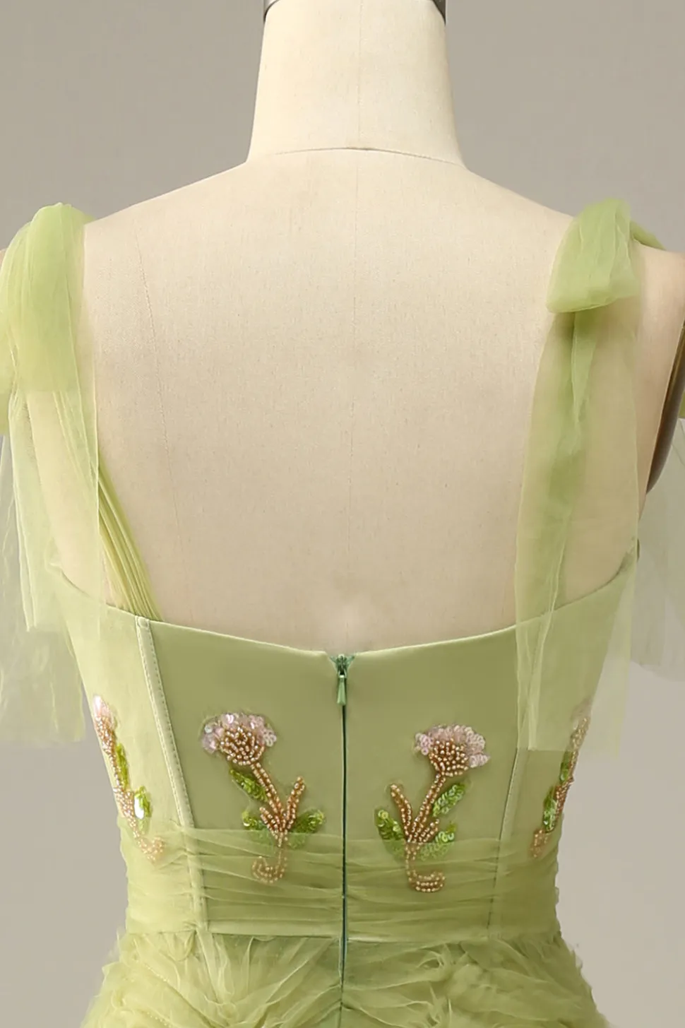 Púrpura Vestido de Festa Com Bordado