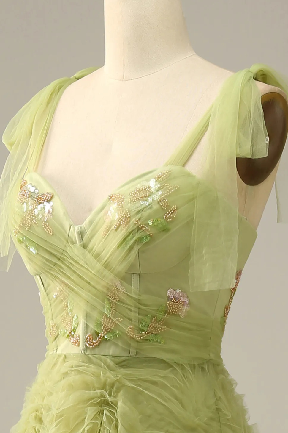 Púrpura Vestido de Festa Com Bordado