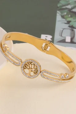 Pulseira de aço inoxidável de moda com contas